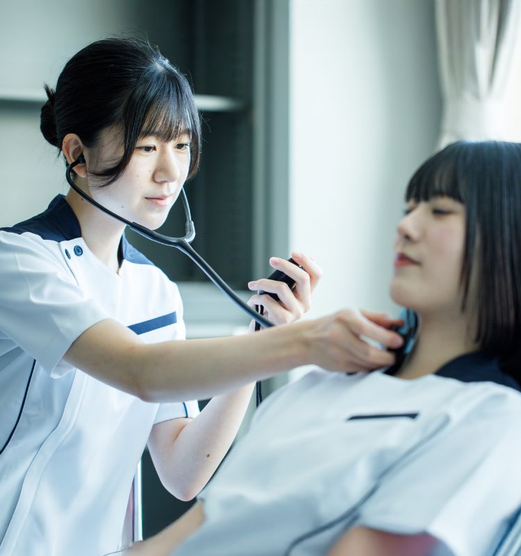 少人数制での実習の様子